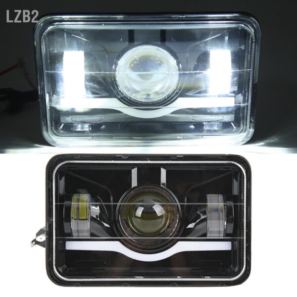 Lzb2 ไฟหน้ารถบรรทุก LED ทรงสี่เหลี่ยม พร้อมไฟสูงต่ํา แบบเปลี่ยน สําหรับ Jeep Cherokee Limited