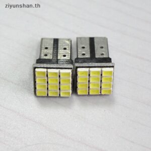 Ziyunshan หลอดไฟเลี้ยวรถยนต์ LED T10 3020 12 SMD สีขาว 1 ชิ้น