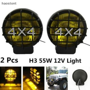 Haostont ไฟตัดหมอก ไฟสปอตไลท์ Led ทรงกลม 5.5 นิ้ว 4X4 FD TH