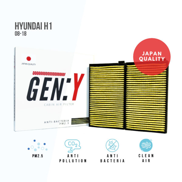 [ JAPAN QUALITY] กรองแอร์ GENY ดักจับฝุ่น PM2.5 Hyundai H1 '08-18 ฮุนได เอชวัน เฮชวัน เอช1 เฮช1