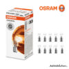 OSRAM P21/4W หลอดไฟเบรก หลอดไฟท้าย เขี้ยวเยื้อง 21/4W 12V 2จุดเยื้อง ไฟรถยนต์ (7225)