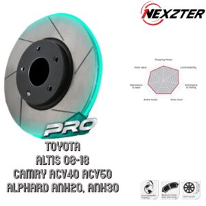 NEXZTER PRO SPEC จานเบรค จานเบรคแต่ง TOYOTA  ALTIS 08-18 CAMRY ACV40 ACV50 ALPHARD ANH20