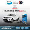 ผ้าเบรค TOYOTA REVO 2WD ล้อ หน้า หลัง ยี้ห้อ Bendix สำหรับ รถยนต์ โตโยต้า ไฮลักซ์ รีโว่ [รุ่นปี 2015-on] ส่งสินค้าทุกวัน