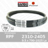 RPF 2310 - 2405 | 9.5 x 790 - 1025 la | สายพานร่องฟัน BANDO