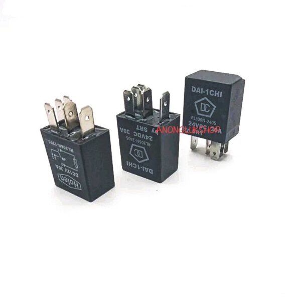 1ตัว  RELAY 30A 5PINS รีเลย์รถยนต์ 5ขา 30A รุ่น DAI-1CHI มี 12VDC 30A 24VDC 30A