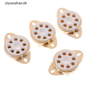 【ziyunshan】ซ็อกเก็ตเซรามิก 8 pin สําหรับ KT88 6550 EL34 6SN7 4 ชิ้น