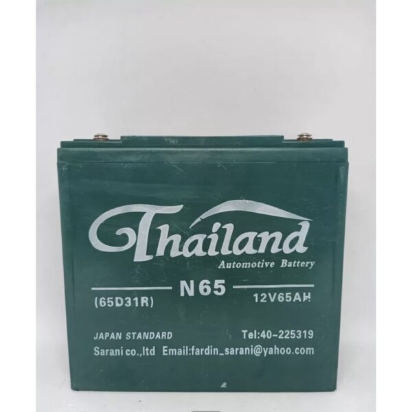 Gell battery แบตเตอร์รี่ ชนิด เจว 12 V 65 A Thailand 65D31R