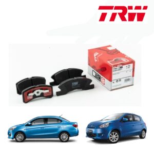 TRW ผ้าเบรกหน้า Mitsubishi Mirage Attrage Eco car ปี 2013-2019 มิตซูบิชิ มิราจ แอททราจ ดิสเบรก