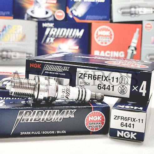 NGK หัวเทียนขั้ว Iridium ZFR6FIX-11 4 หัว สำหรับHonda Jazz L15A / Brio 1.2 / Civic