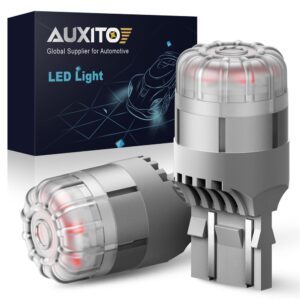 Auxito ไฟเบรกท้ายรถยนต์ LED 7443 7443 W21 5W 2 ชิ้น