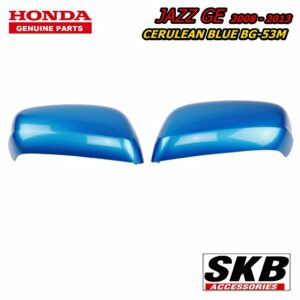 ฝาครอบกระจก HONDA JAZZ GE ปี 2008-2013  สี CERULEAN BLUE BG-53M ครอบกระจกJAZZ ครอบกระจกแจ๊ส SKB ACCESSORIES แจ๊สสีฟ้า