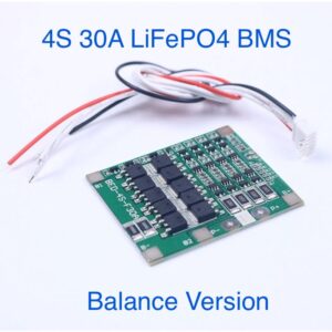 BMS 4S 30A 12.8V 14.4V  LiFePO4 BMS/แบตเตอรี่ลิเธียม บอร์ดป้องกัน Balance Version