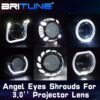 Britune เลนส์โปรเจคเตอร์ 3.0 Angel Eyes สําหรับ Koito Q5 D2S Lens/Hella 3R G5 ไฟหน้ารถยนต์ LED