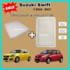 ชุดคู่ คุ้มกว่า!! ชุดกรองอากาศ + กรองแอร์ Suzuki ซูซูกิ Swift สวิฟ 2012-2022 เครื่อง 1.2  (ไส้กรองอากาศ+ไส้กรองแอร์)