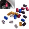 RBTR_4Pcs Aluminum Tire Wheel Rims Stem Air Valve Caps Tyre Cover Car Truck Bike