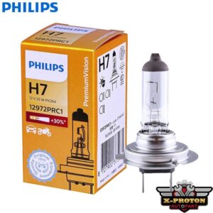 หลอดไฟหน้า PHILIPS H7 12 V 55 W PX26d ความสว่าง +30% !!