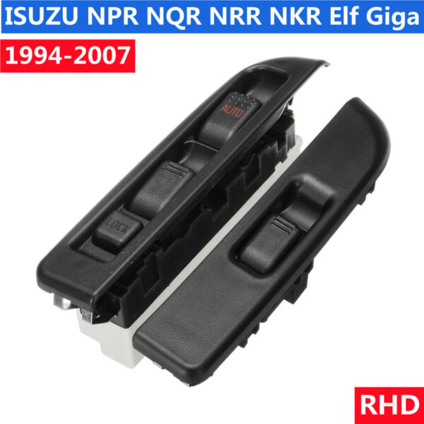 12V 24V  สวิทช์กระจกไฟฟ้า สวิทซ์ยกกระจก ISUZU NPR NPR66 70PL NPR-HD NQR NQR70 NRR NKR QKR Elf Giga/ตาเหยี่ยว Mtb/perkasasa/hicom 1994-2007