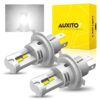 Auxito หลอดไฟหน้า LED 20000LM H4 9003 HB2 12V สว่างมาก สําหรับรถยนต์ รถจักรยานยนต์ 2 ชิ้น