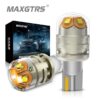 Maxgtrs W16W T15 912 921 หลอดไฟเลี้ยว LED 3030 1000LM สีขาว 2 ชิ้น