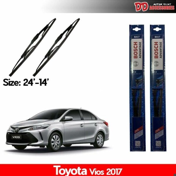 ใบปัดน้ำฝน ที่ปัดน้ำฝน ใบปัด BOSCH Toyota Vios 2017 ของแท้ 100% !!!