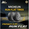 (ส่งฟรี) MICHELIN รุ่น PRIMACY3 ZP RUN FLAT (2เส้น) ยาง Runflat ยางรถยนต์ 225/40R18 245/45R18 245/40R19 275/40R19