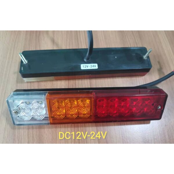 ราคา1ชิิ้นLED ไฟท้ายรถพ่วงสี่เหลี่ยม 12V-24V ไฟสัญญาณเบรกพวงมาลัยไฟถอยหลังรวมรถบรรทุกเรือยอชท์กันน้ำ