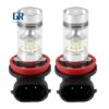 2x H8 H11 H16 6000K สีขาว 100W ไฟตัดหมอก LED กำลังสูงหลอดไฟขับ DRL