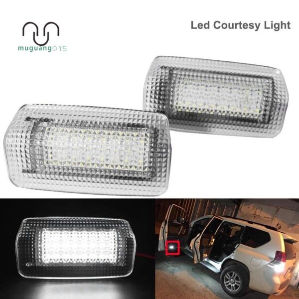 หลอดไฟ LED สีขาว สําหรับ Toyota Land Cruiser 200 Series 150 Series Prado MK4 J150 Lexus ES240 IS250 2 ชิ้น