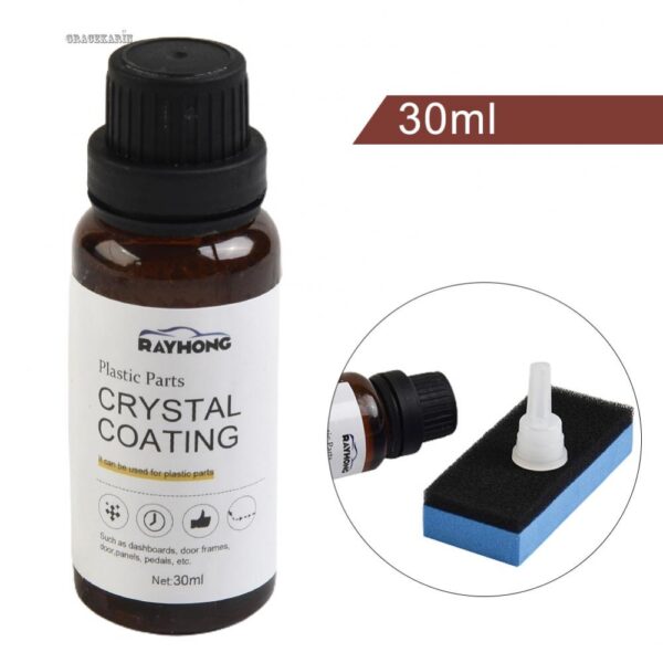 【GRCEKRIN】⚡READYSTOCK⚡ 1 set Plastic Parts Crystal Coating Car Refresher Agent Maintenance Accessories