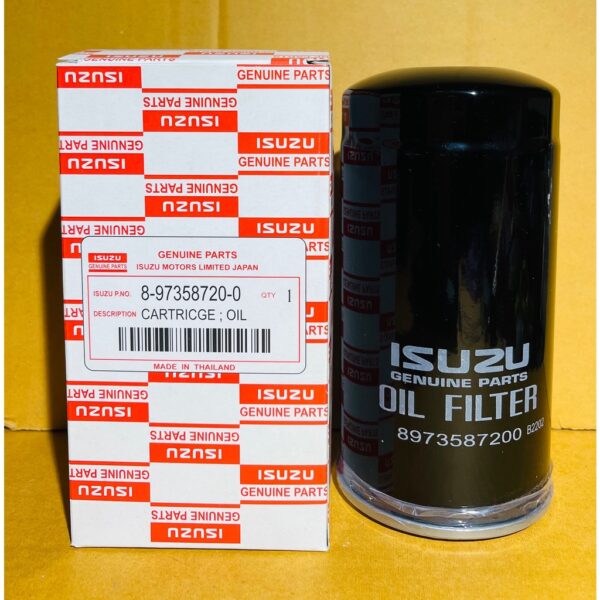 กรองถูกและดี ISUZU กรองเครื่อง Dmax (4JK1/4JJ1) ปี 2005-2011 กรองน้ำมันเครื่อง commonrail ลูกยาว เบอร์แท้ 8-97358720-0 d