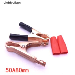 Vhdd คลิปปากจระเข้ 30A สีแดง และสีดํา สําหรับทดสอบรถตู้ 2 ชิ้น