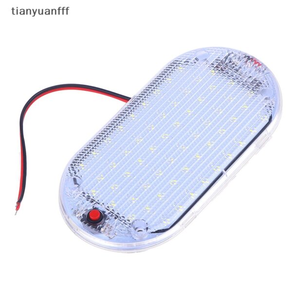 Tianyuanfff โคมไฟอ่านหนังสือ LED 60 ดวง 12V-85V สําหรับติดหลังคารถยนต์