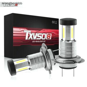 (niangbenbbb) หลอดไฟหน้ารถยนต์ LED 110W 30000LM H7 6000K