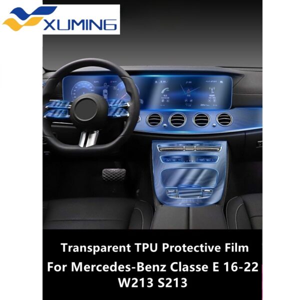 Xm ฟิล์ม TPU ใส ป้องกันรอยขีดข่วน สําหรับ Mercedes-Benz Classe E 16-22 W213 S213