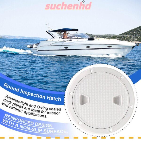 Suchenhd ฝาปิดดาดฟ้าเรือยอร์ช กันลื่น 6 นิ้ว อุปกรณ์เสริม