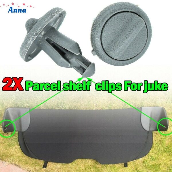 【Anna】Rear Parcel Shelf Clips Bracket For Nissan Juke F15 Plastic Rear Retaining 2PCS