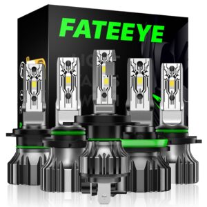 Fateeye F1 9005 9006 H4 H11 H7 ไฟหน้ารถ LED ไฟตัดหมอก 50W 10000LM 6500K แสงสีขาวเย็น 1:1 ออกแบบ Canbus