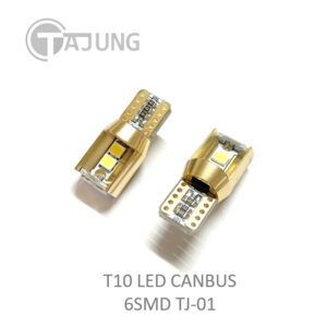 หลอดไฟหรี่ หลอดไฟรถยนต์ T10 LED Canbus 6SMD TJ01 [1 คู่] เกรดอย่างดี ราคาโปรโมชั่น