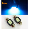 LED ไฟเก๋ง 6SMD 31mm 3030 (1หลอด) ไฟแคปซูล สว่างมากๆ ใส่ได้ 12v สีไอซ์บลู