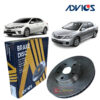 จานเบรค หน้า ADVICS Toyota Altis ZZE141 ปี08-13 ZRE171 ปี13-18 / จานดิสเบรค จานเบรก อัลติส A6F253