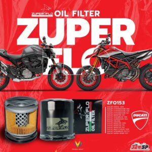 กรองน้ำมันเครื่อง ZUPER FLO ZF0153 GALVANIZED COATING (DUCATI) ส่งไว!!! 320SP