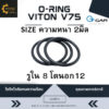 ยางโอริง โอริงไวตัน O-Ring Viton วงใน ID 8 ความหนา 2 มิล ยี่ห้อ GAPI นำเข้าจากอิตาลี ของแท้